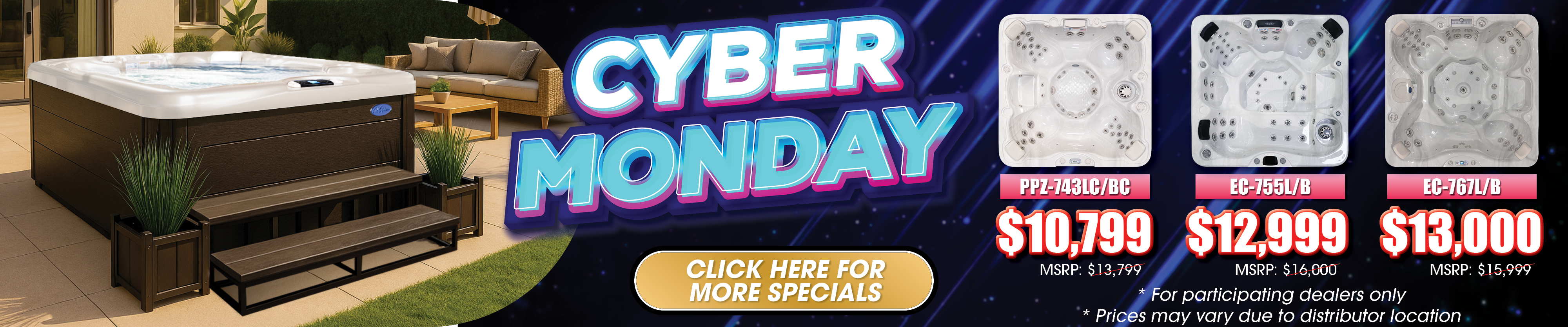 Calspas hot tub being used in a family setting - Westland